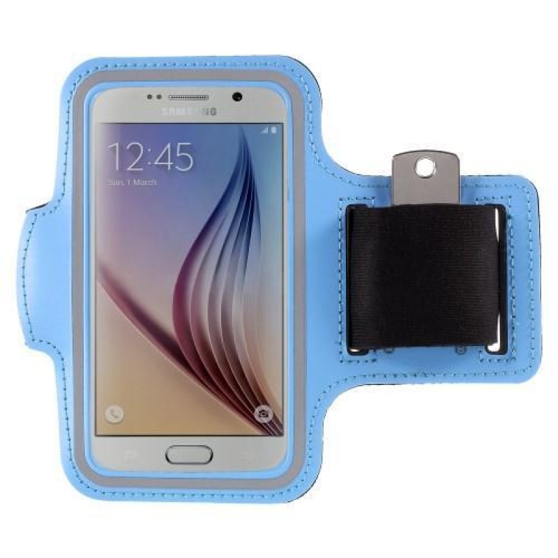 Gyms futótáska mobiltelefonokhoz 143 x 70 mm-es méretig - világoskék színben