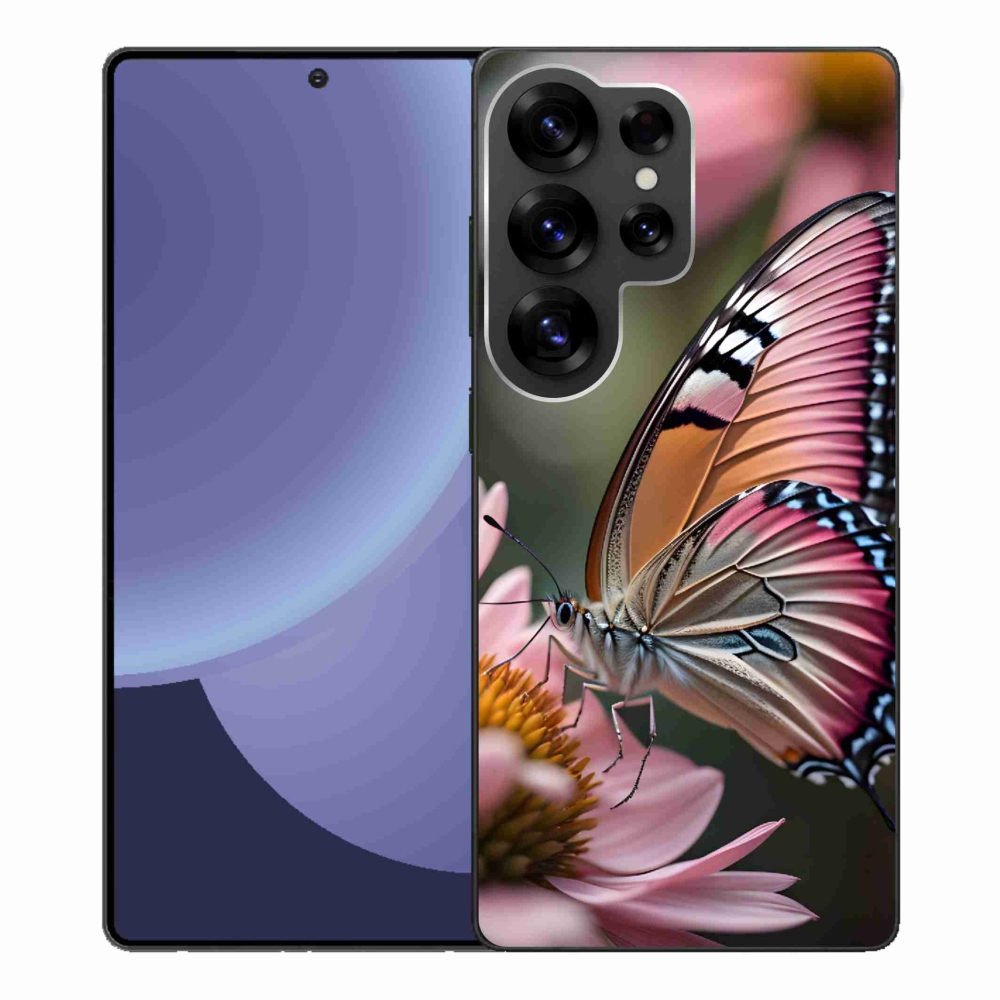 Zselés borítás mmCase Samsung Galaxy S25 Ultra - színes pillangó
