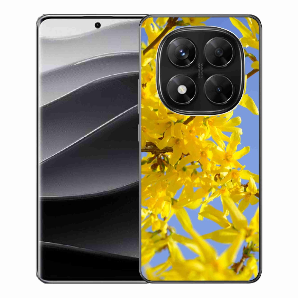 Gél borítás mmCase a Xiaomi Redmi Note 14 Pro 5G/Poco X7 5G számára - sárga virágok
