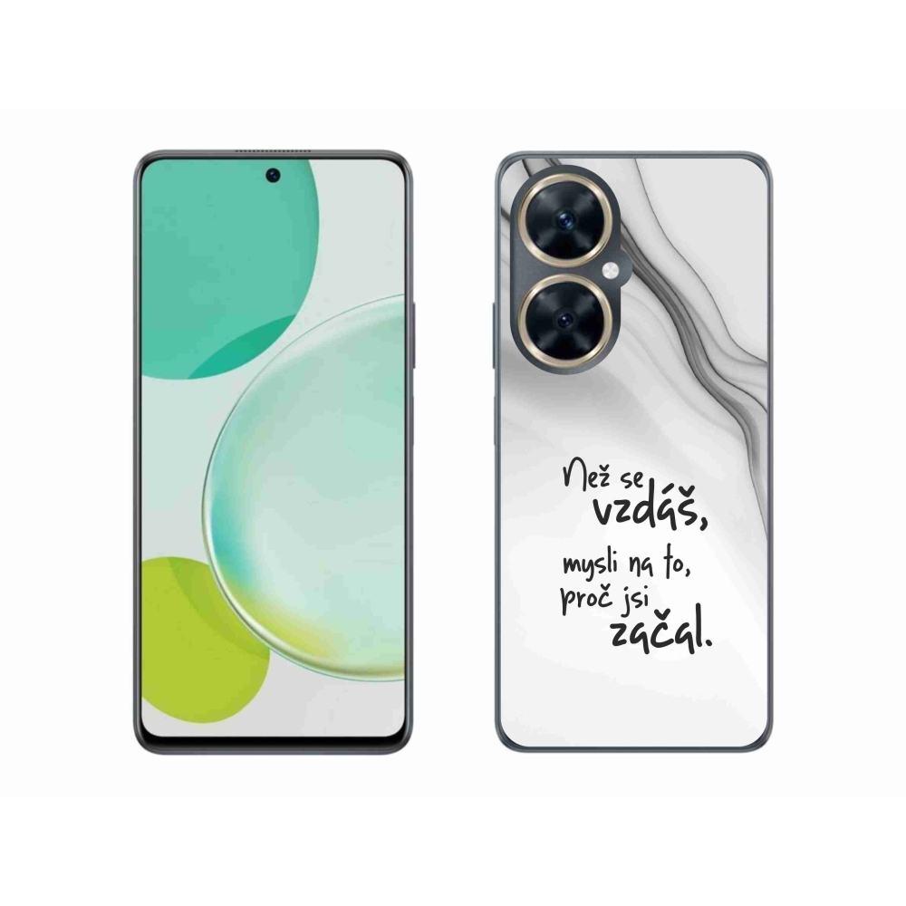 Gél borítás mmCase a Huawei Nova 11i - idézet 2 fehér háttérrel