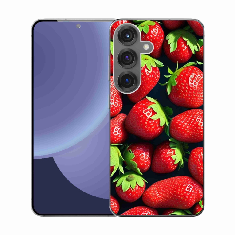 Gél védőhuzat mmCase Samsung Galaxy S25 készülékhez - eper