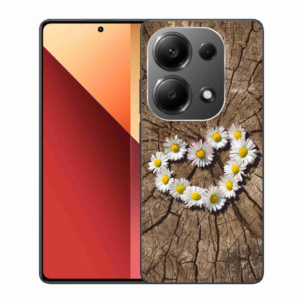 Gél borítás mmCase a Xiaomi Redmi Note 13 Pro 4G/Poco M6 Pro számára - százszorszépek szíve