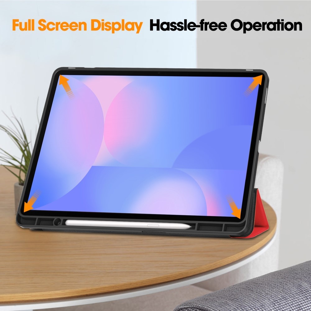 Casy intelligens záró tok Samsung Galaxy Tab S10 FE+ készülékhez - piros