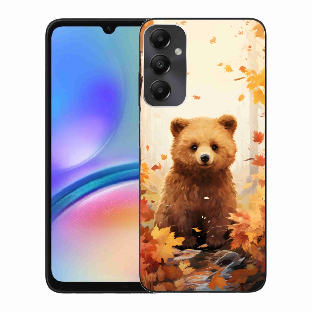 Zselés borítás mmCase Samsung Galaxy A05s készülékhez - medve az erdőben