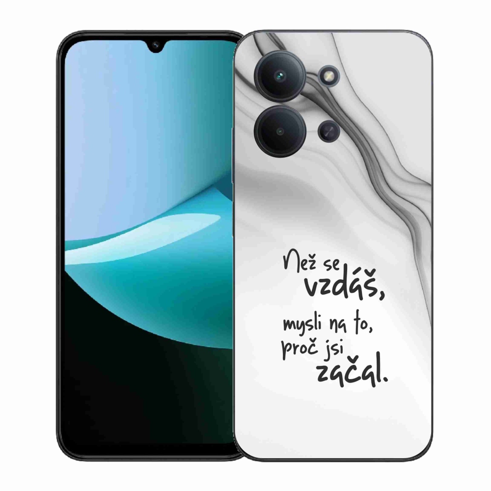 Gél borítás mmCase a Xiaomi Redmi 15C 4G (171mm)/Poco C85 4G (171mm) - idézet 2 fehér háttérrel