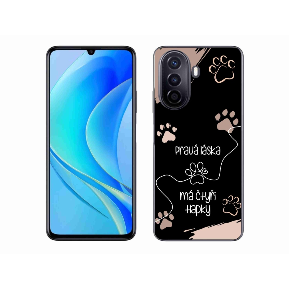 Gél borítás mmCase a Huawei Nova Y70 készülékhez - kutya motívum 1 fekete háttér