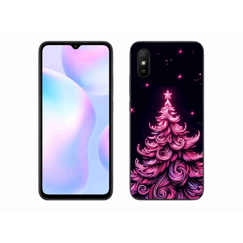 Gél borítás mmCase a Xiaomi Redmi 9AT-hoz - neon karácsonyfa 2