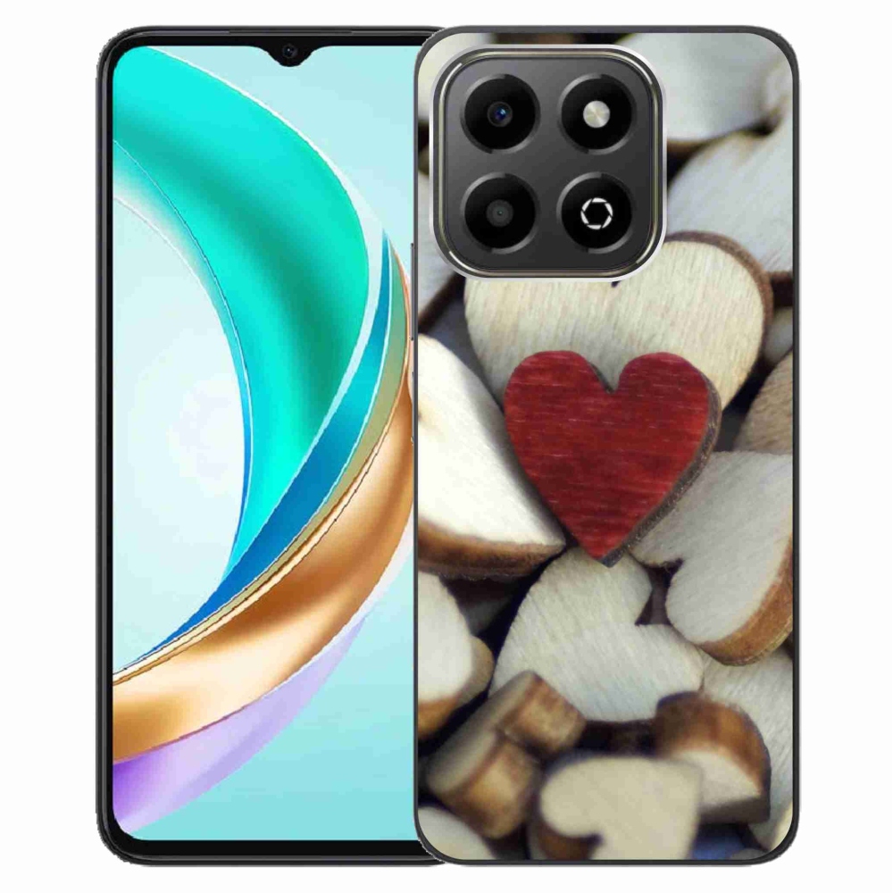 Gél borítás mmCase a Honor X6b készülékhez - gravírozott piros szív