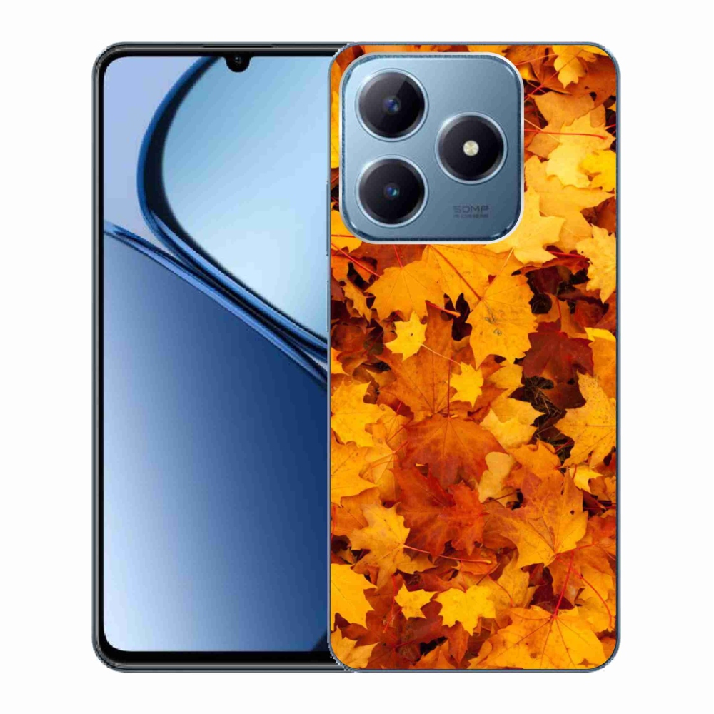 Gél borító mmCase a Realme C63 készülékhez - juharlevelek