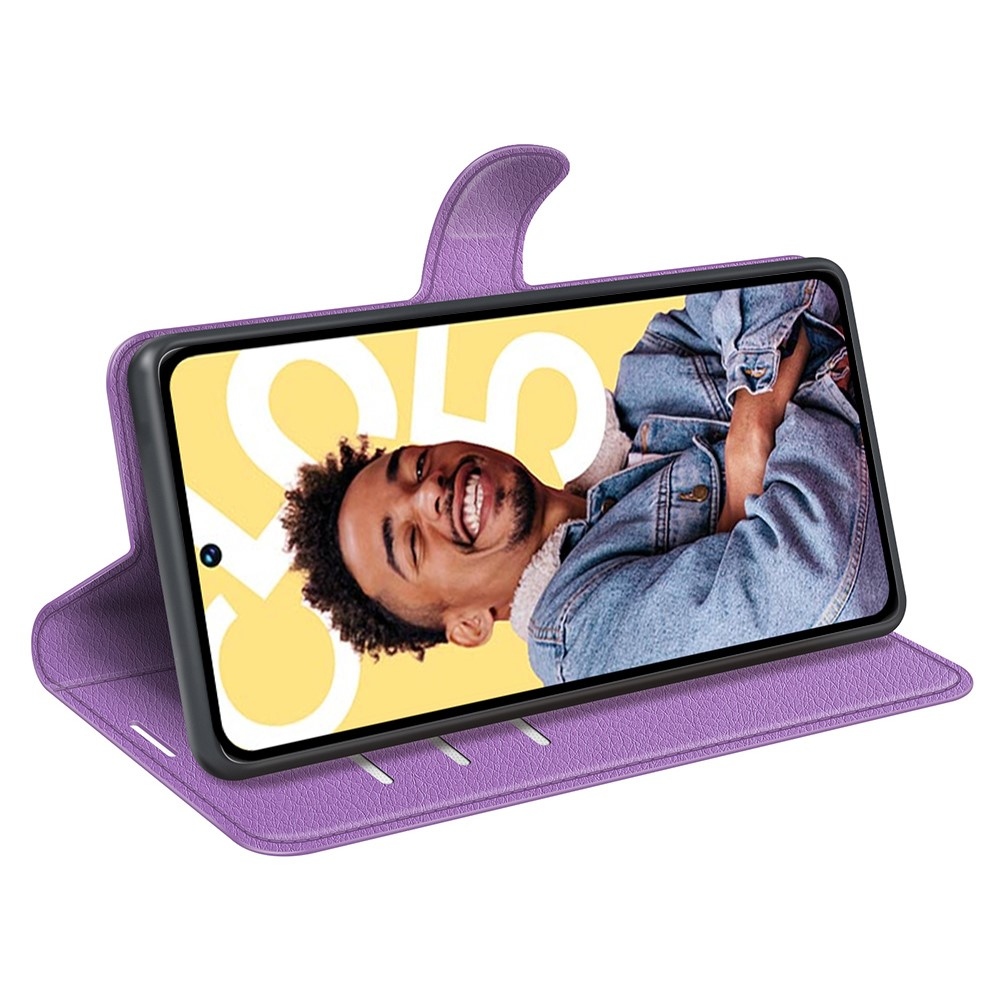 Litchi könyvtáska a Realme C55 készülékhez - lila