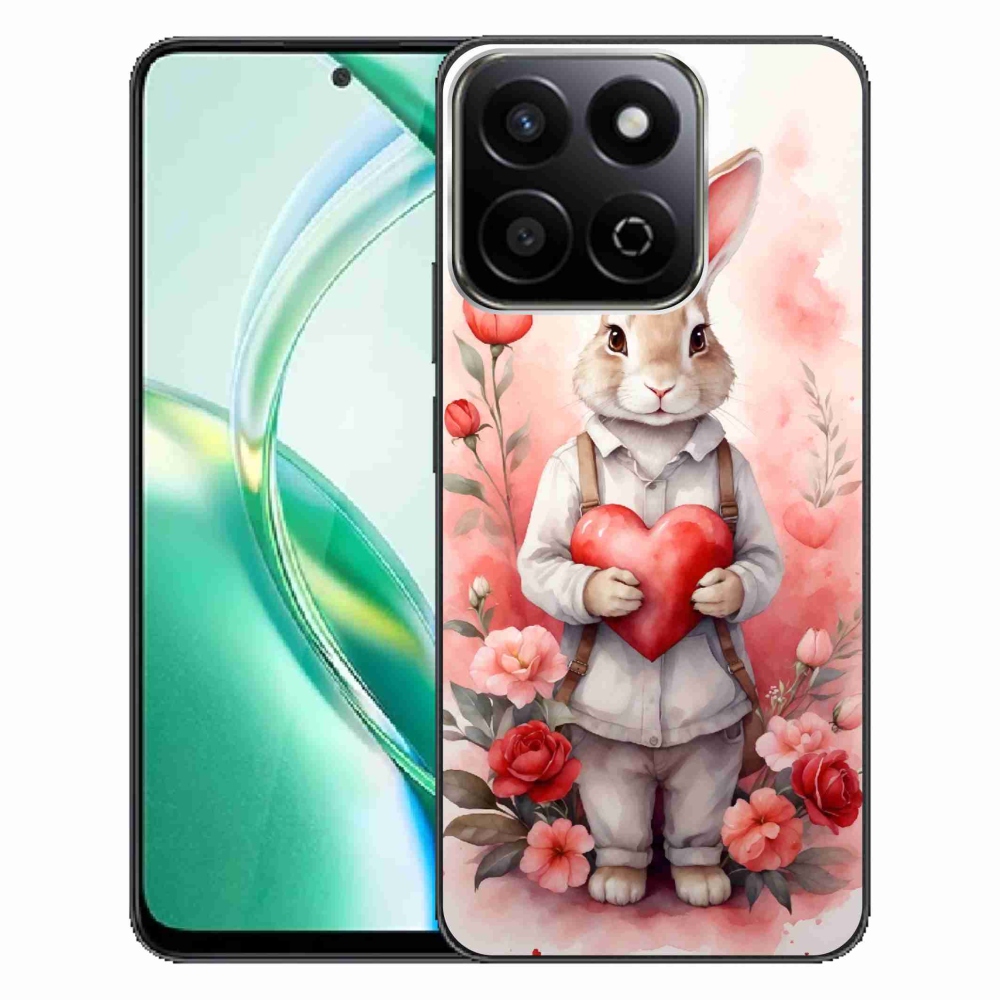 Zselés borítás mmCase a Honor 200 Smart 5G készülékhez - nyúl szívvel