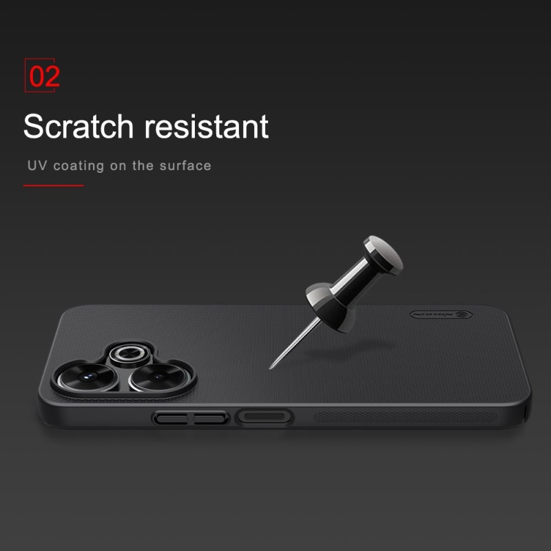 Nillkin Super Frosted Back Cover for Xiaomi Redmi 13 4G/Poco M6 4G fekete
