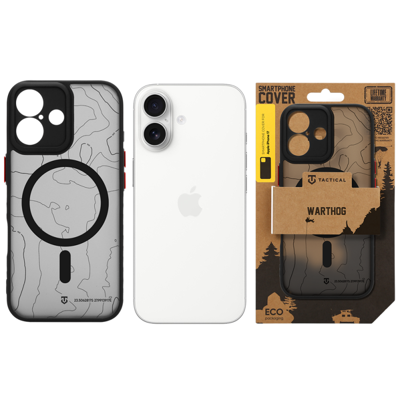 Tactical MagForce Warthog tok az Apple iPhone 17-hez, Asphalt színben