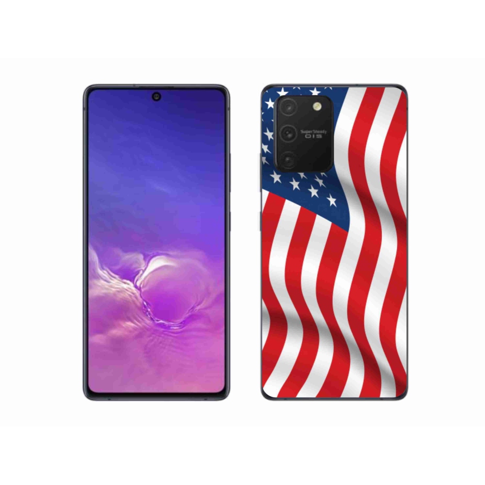 Gél borítás mmCase Samsung Galaxy S10 Lite - amerikai zászlóhoz