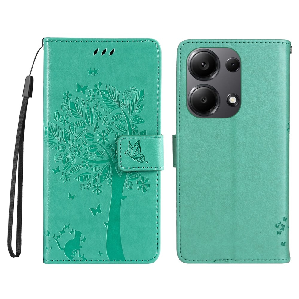 Fák könyve tok Xiaomi Redmi Note 13 Pro 4G/Poco M6 Pro - teal - teal - kék színű