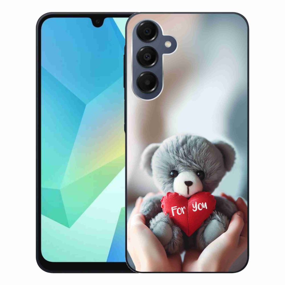 Gél borítás mmCase Samsung Galaxy A16 4G/5G készülékhez - mackó a szerelmesek számára