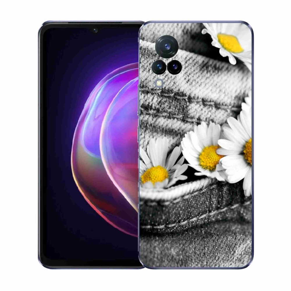 Gél borítás mmCase a Vivo V21 4G/5G készülékhez - margarétás