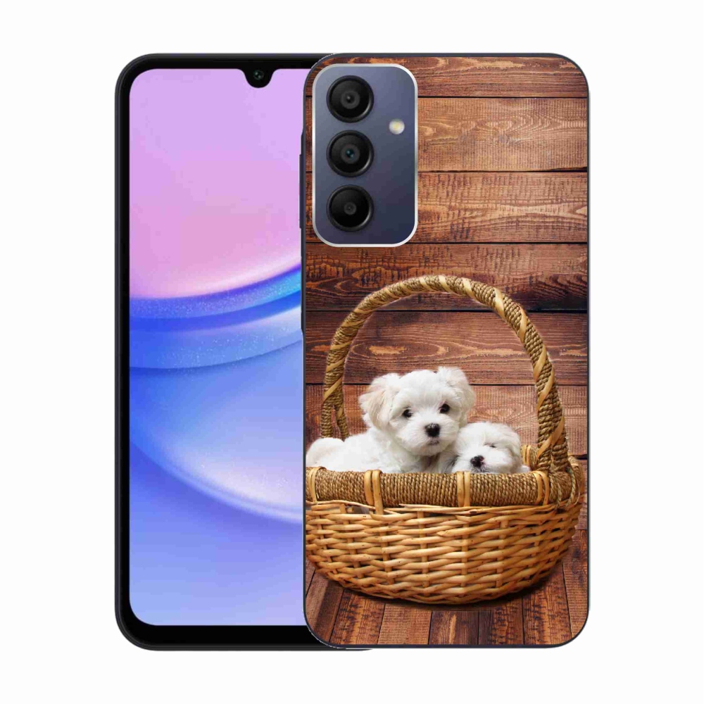 Gél védőhuzat mmCase Samsung Galaxy A15 4G/5G - kölyökkutyákhoz