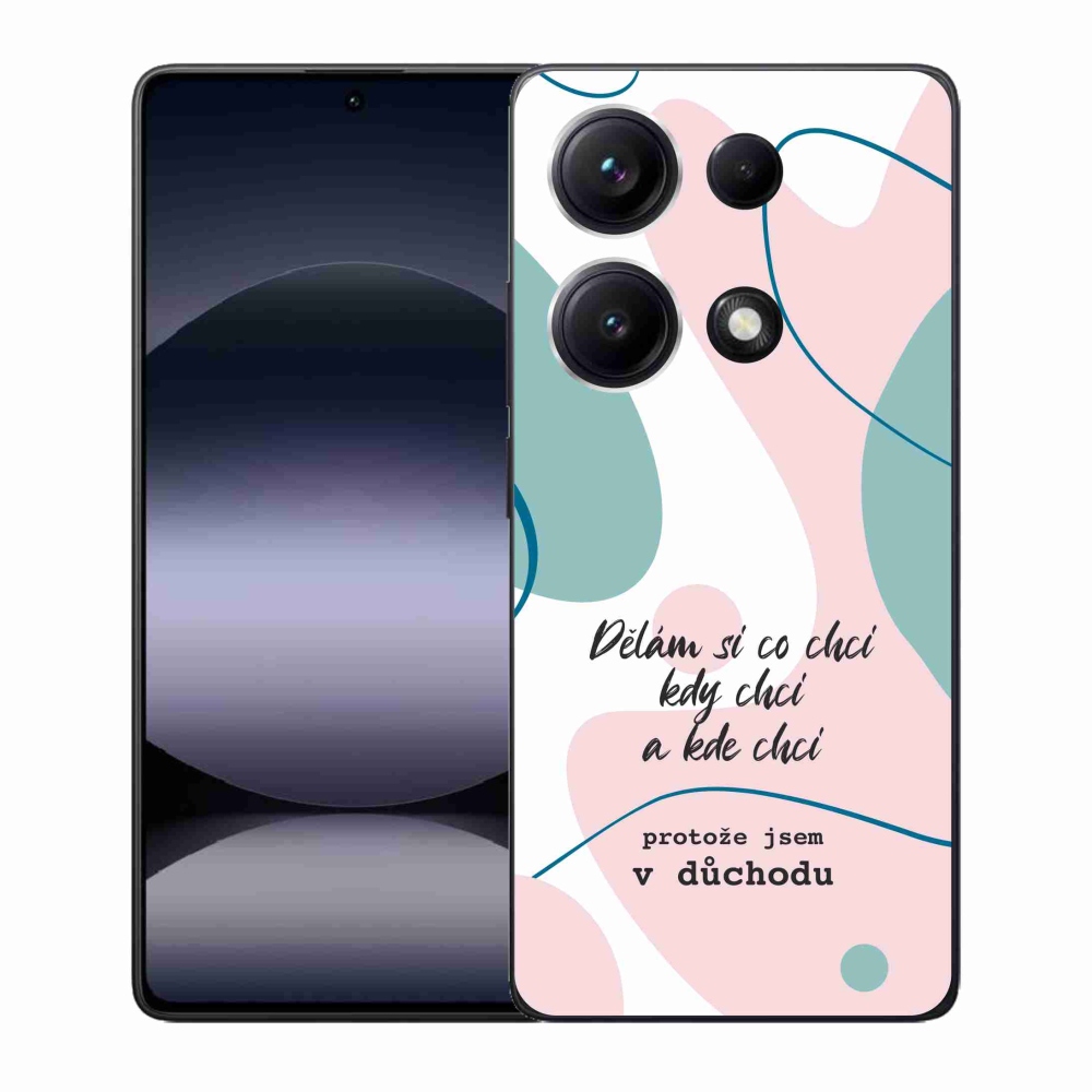 Gél borító mmCase a Xiaomi Redmi Note 14S-hez - vicces szöveg 10 fehér háttérrel