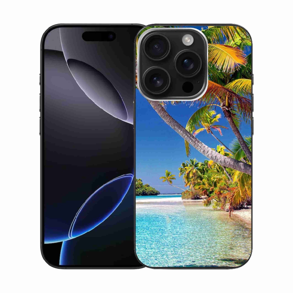 Gél tok mmCase iPhone 16 Pro készülékhez - tengerparti tengerpart