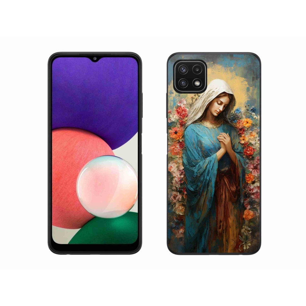Zselés borítás mmCase Samsung Galaxy A22 5G - szent nőhöz
