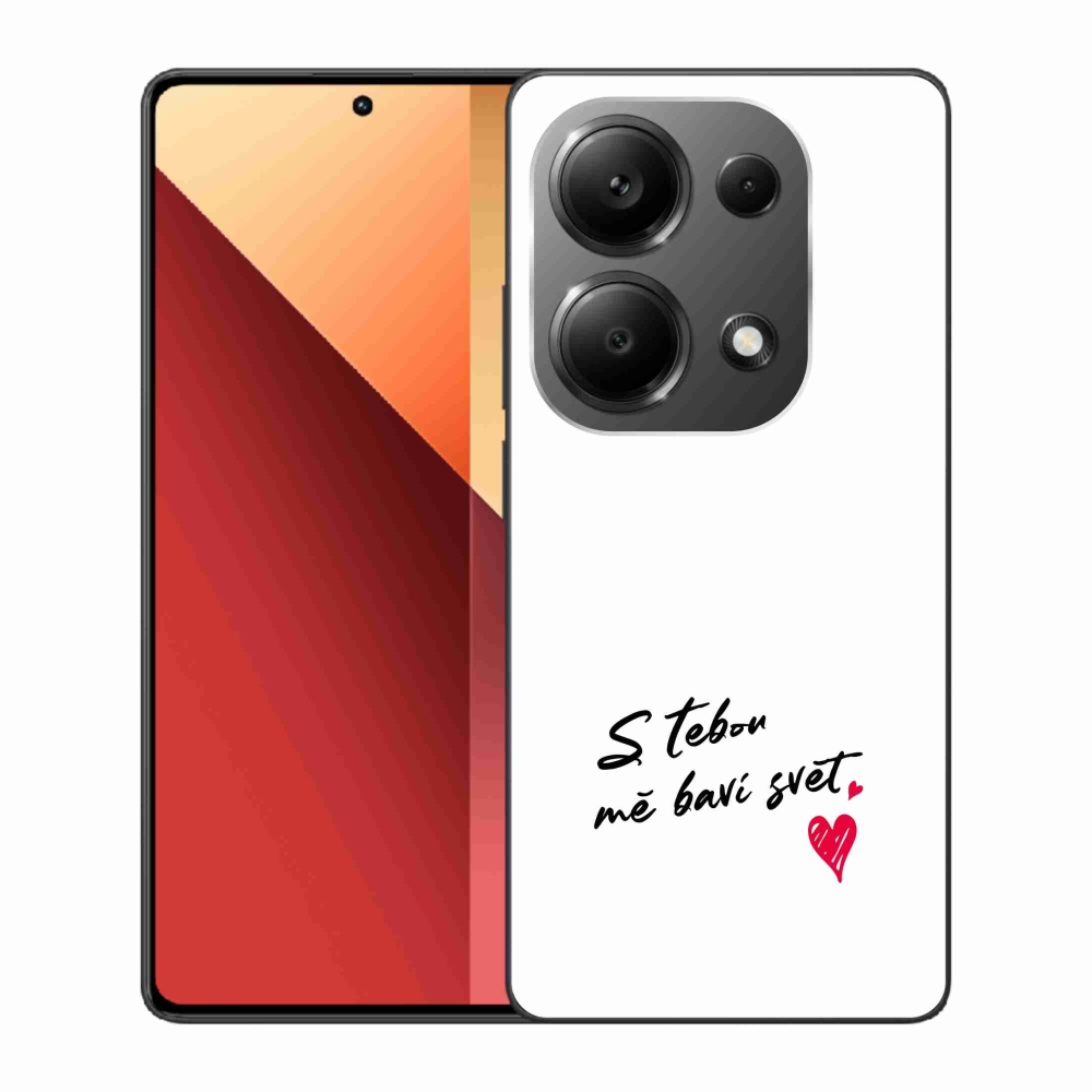 Gél borító mmCase a Xiaomi Redmi Note 13 Pro 4G/Poco M6 Pro - love text 1 fehér háttér