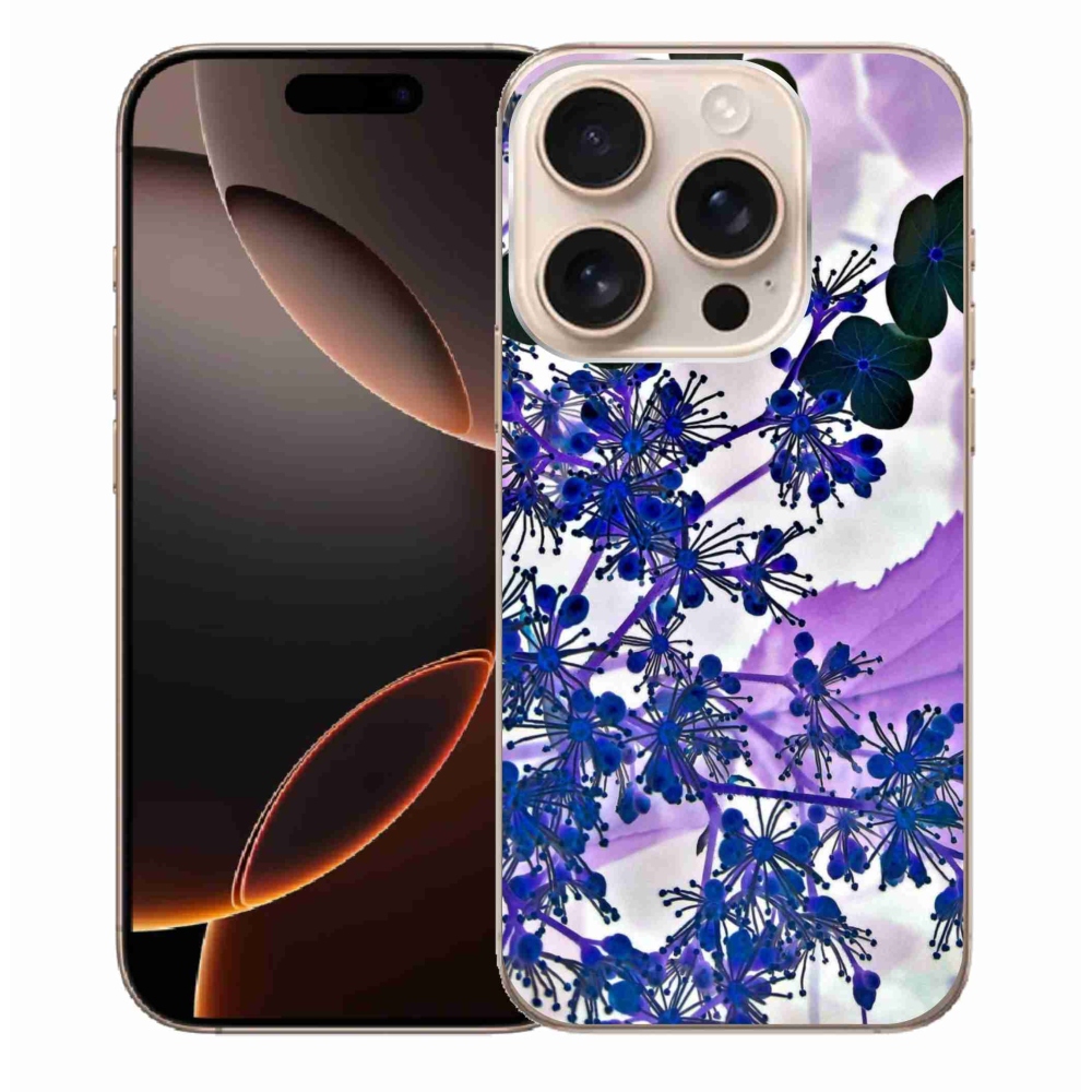 Zselés borítás mmCase iPhone 16 Pro Max készülékhez - hortenzia virág