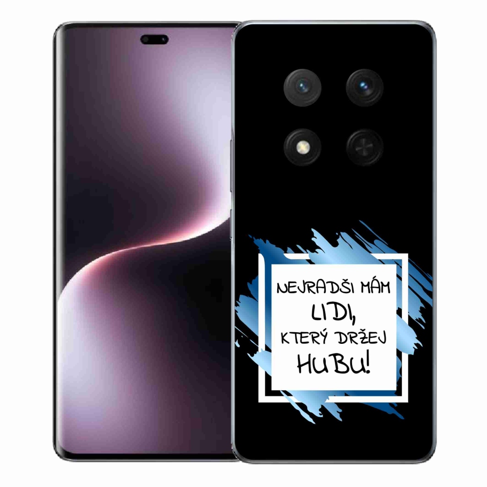 Gél borító mmCase a Honor Magic 7 Lite 5G számára - vicces szöveg 7 fehér és fekete háttérrel