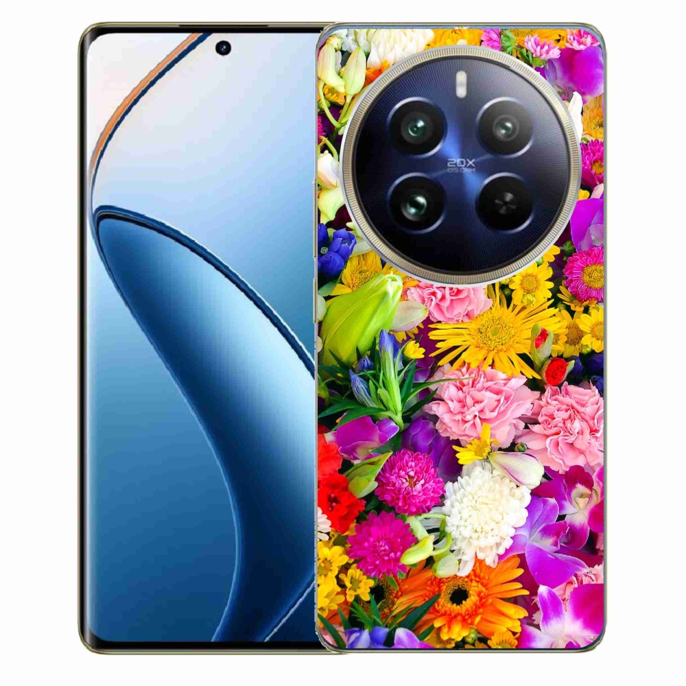 Gél borítás mmCase a Realme 12 Pro 5G/12 Pro+ 5G számára - virágok 12