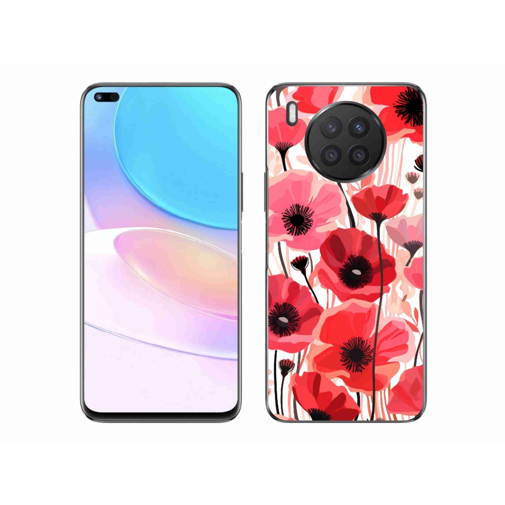 Zselés tok mmCase a Honor 50 Lite készülékhez - mákos 1