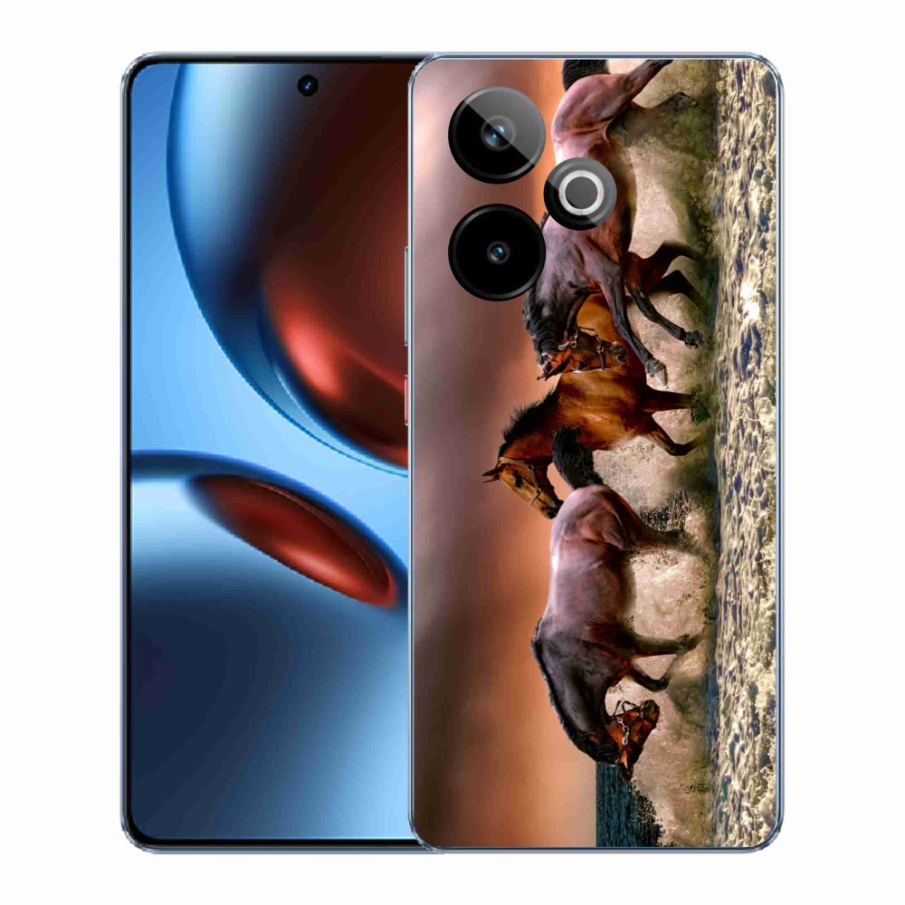 Zselés borítás mmCase a Realme GT 7 5G/GT 7T 5G - lovak 1
