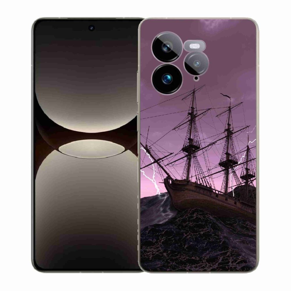 Gél borítás mmCase a Realme GT 7 Pro 5G számára - hajó a viharban