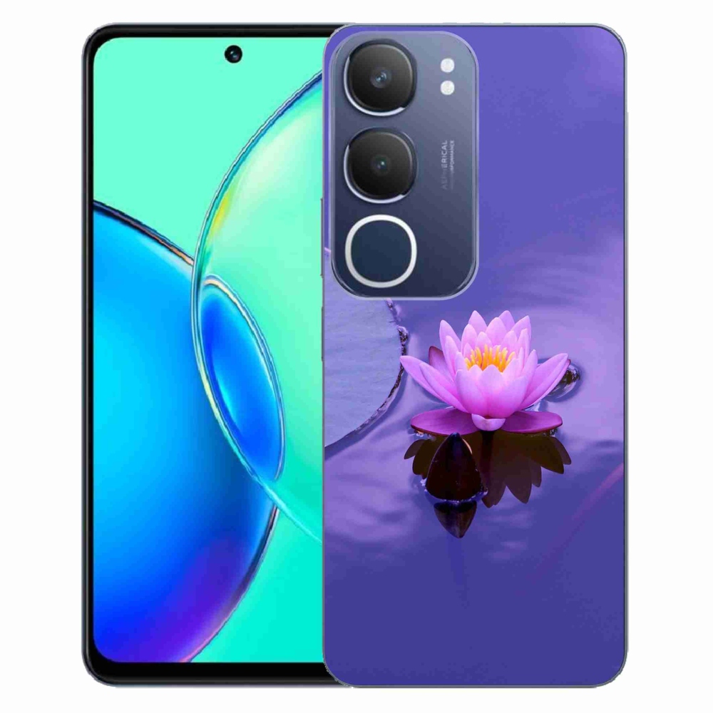 Gél borítás mmCase a Vivo Y19s készülékhez - virág a felületen