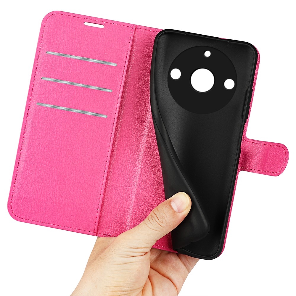 Litchi könyvtáska a Realme 11 Pro 5G/11 Pro+ 5G modellhez - rózsaszínű