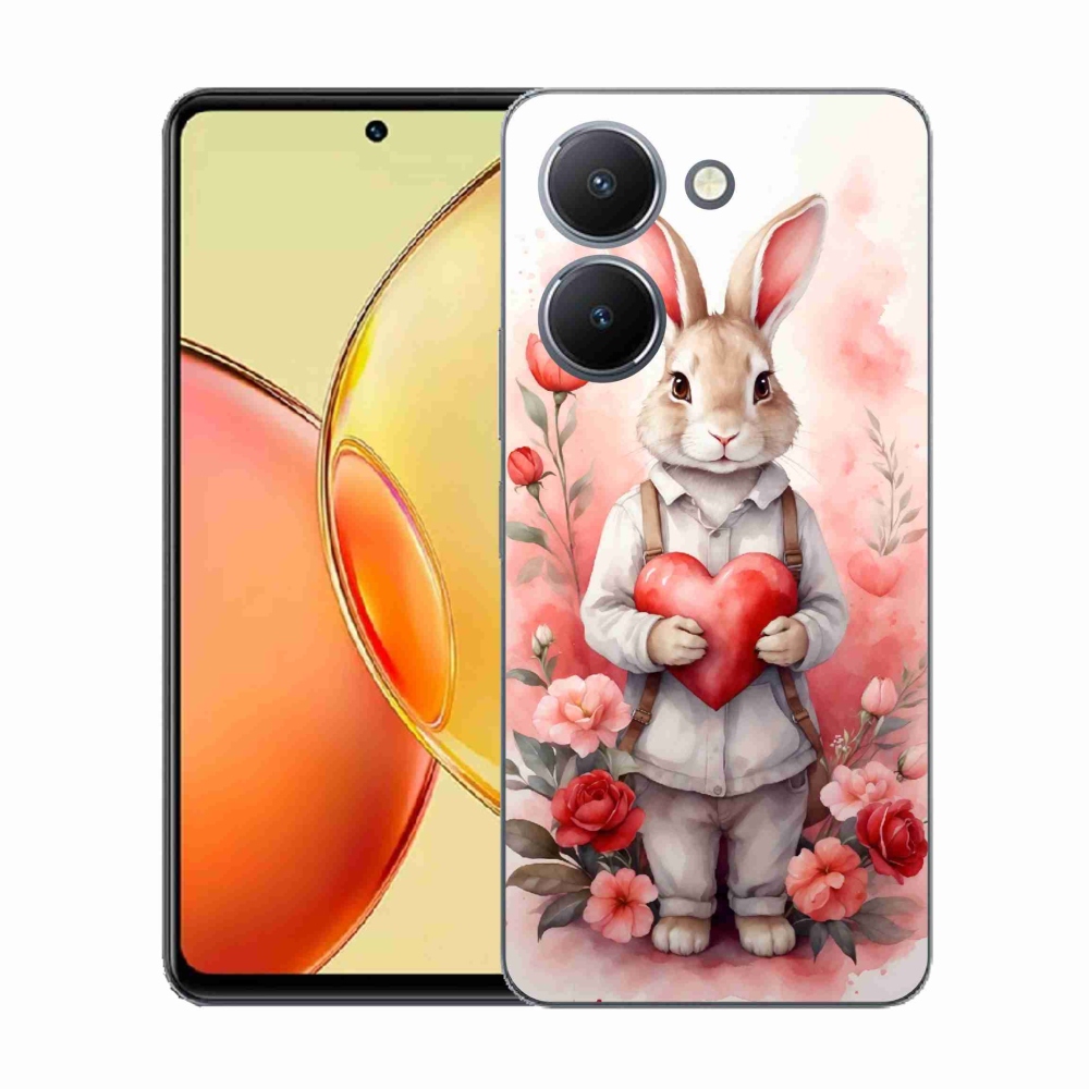 Gélfedél mmCase a Vivo Y36-hoz - nyúl szívvel