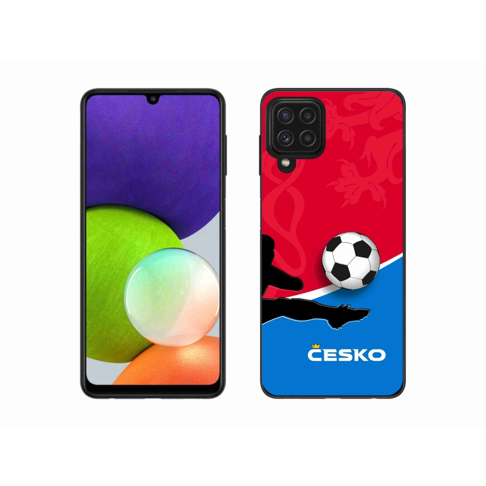 Gél borítás mmCase Samsung Galaxy A22 4G - futball Csehország 2