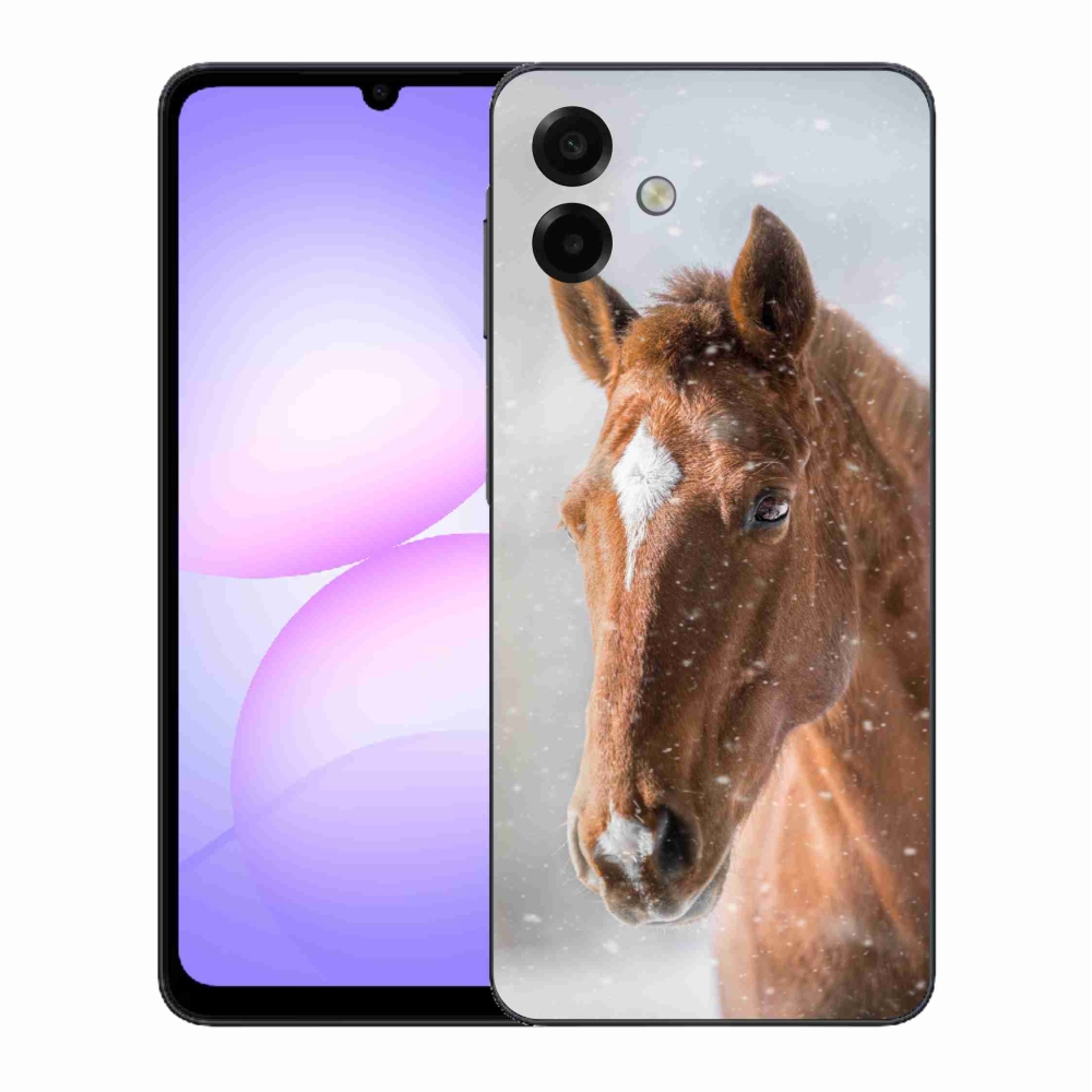 Zselés borítás mmCase Samsung Galaxy A07 4G - barna ló 2