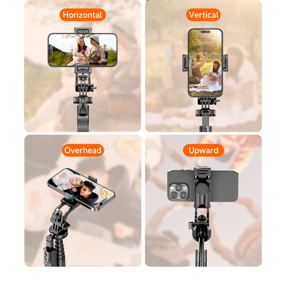 Teleszkópos szelfibot L16-TT 1,8 m-es állvánnyal és távirányítóval