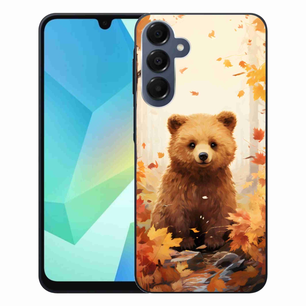 Zselés borítás mmCase Samsung Galaxy A16 4G/5G - medve az erdőben