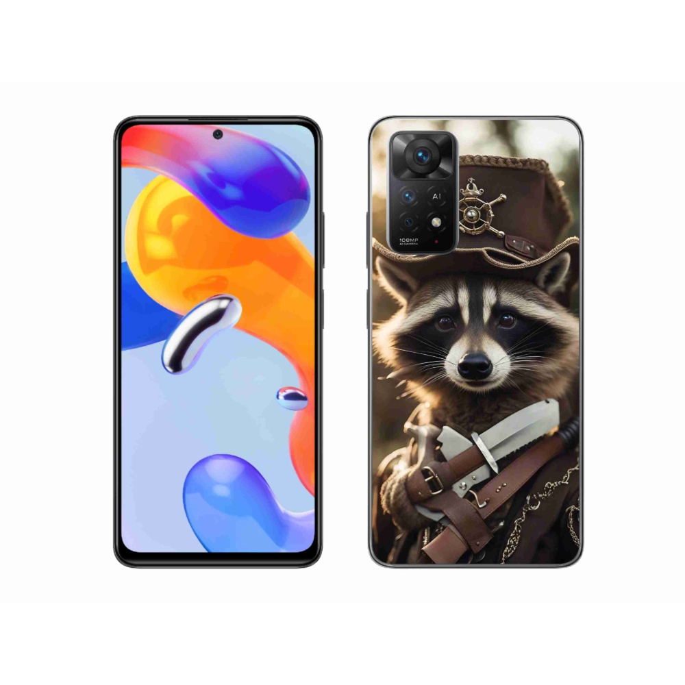 Gél borítás mmCase a Xiaomi Redmi Note 11 Pro 4G/5G számára - mosómedve egyenruhában