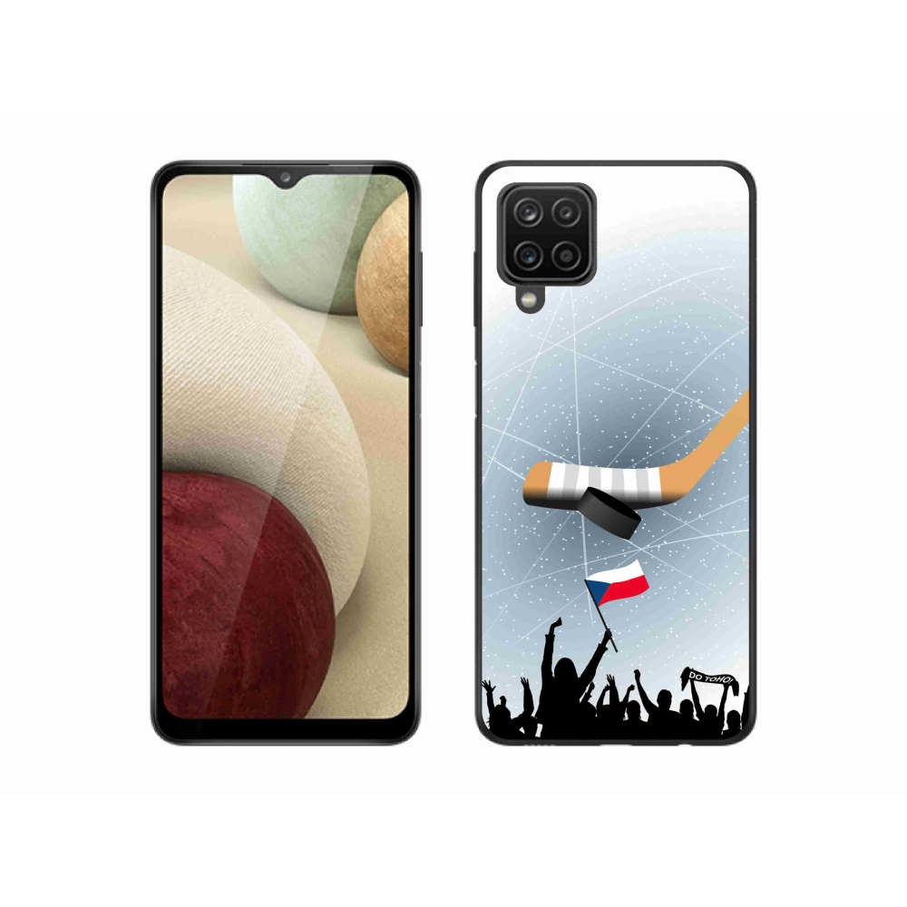 Gél borítás mmCase Samsung Galaxy A12 készülékhez - hoki szurkolóknak