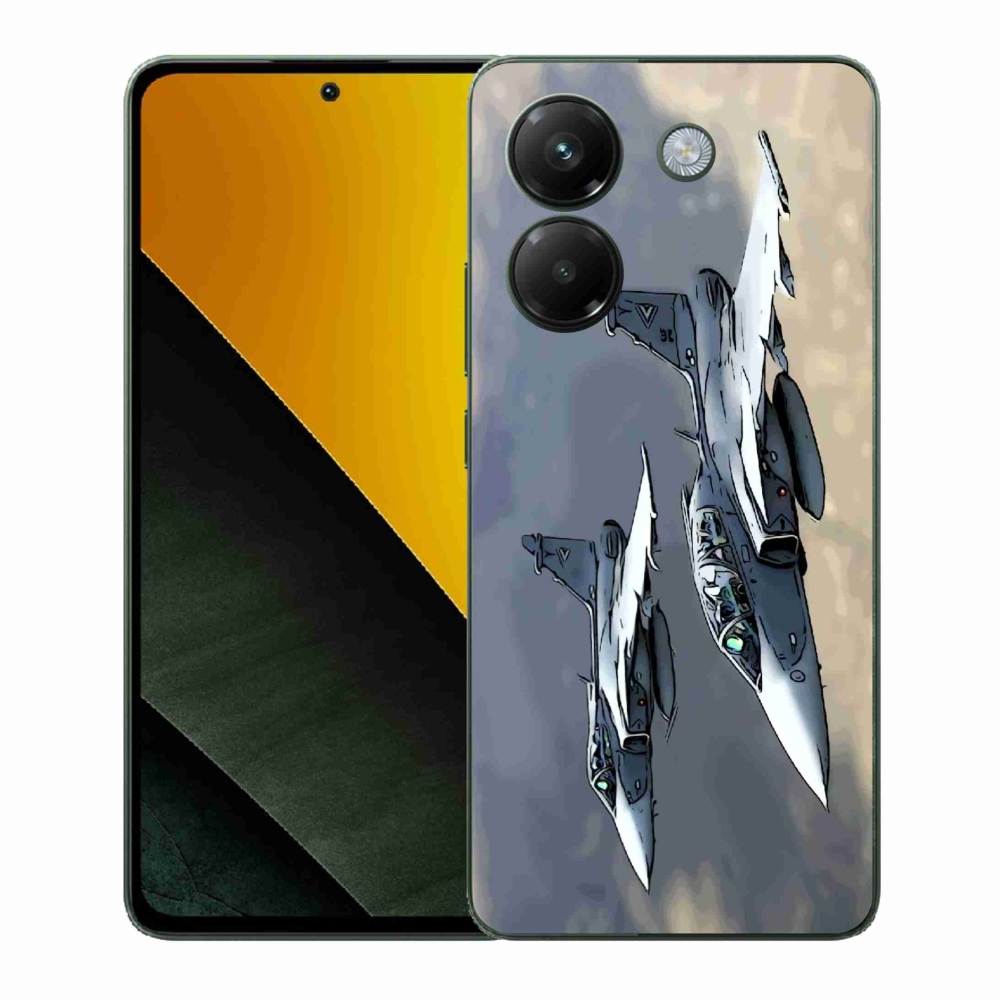 Gél borítás mmCase a Xiaomi Poco M7 Pro 5G számára - vadászrepülők