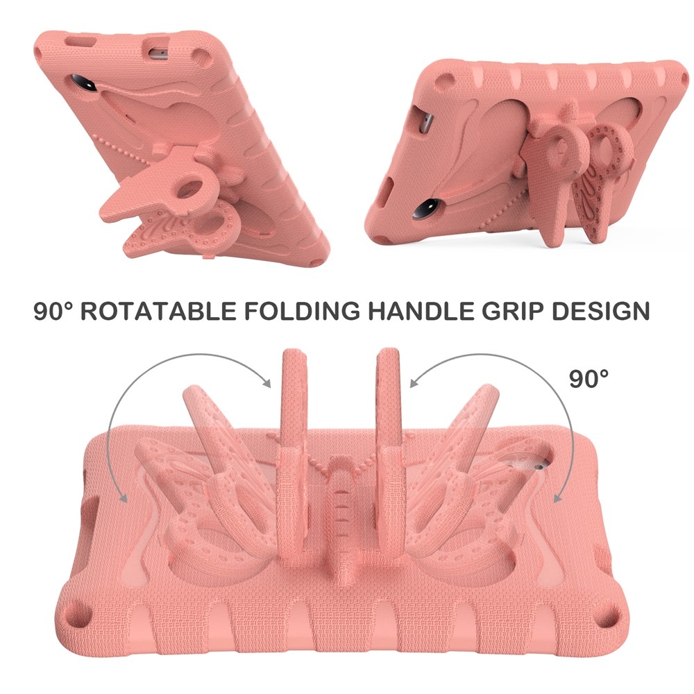 Gyerekek Pillangó EVA tartós tok pánttal Xiaomi Redmi Pad SE 8.7 tablethez - rózsaszínű