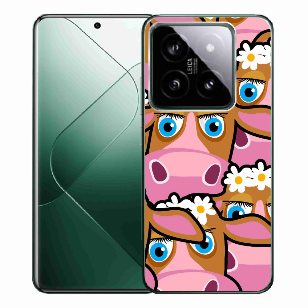 Gél borítás mmCase a Xiaomi 14 Pro-hoz - rajzfilmtehenek