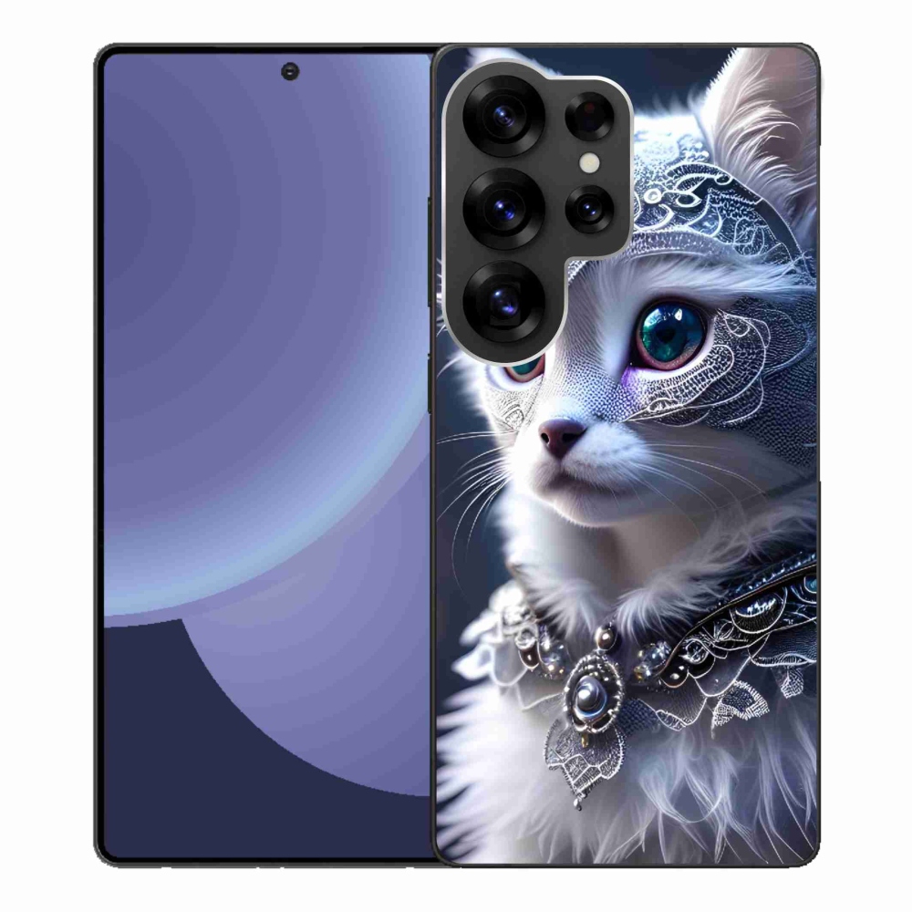 Zselés borítás mmCase Samsung Galaxy S25 Ultra - fehér macska