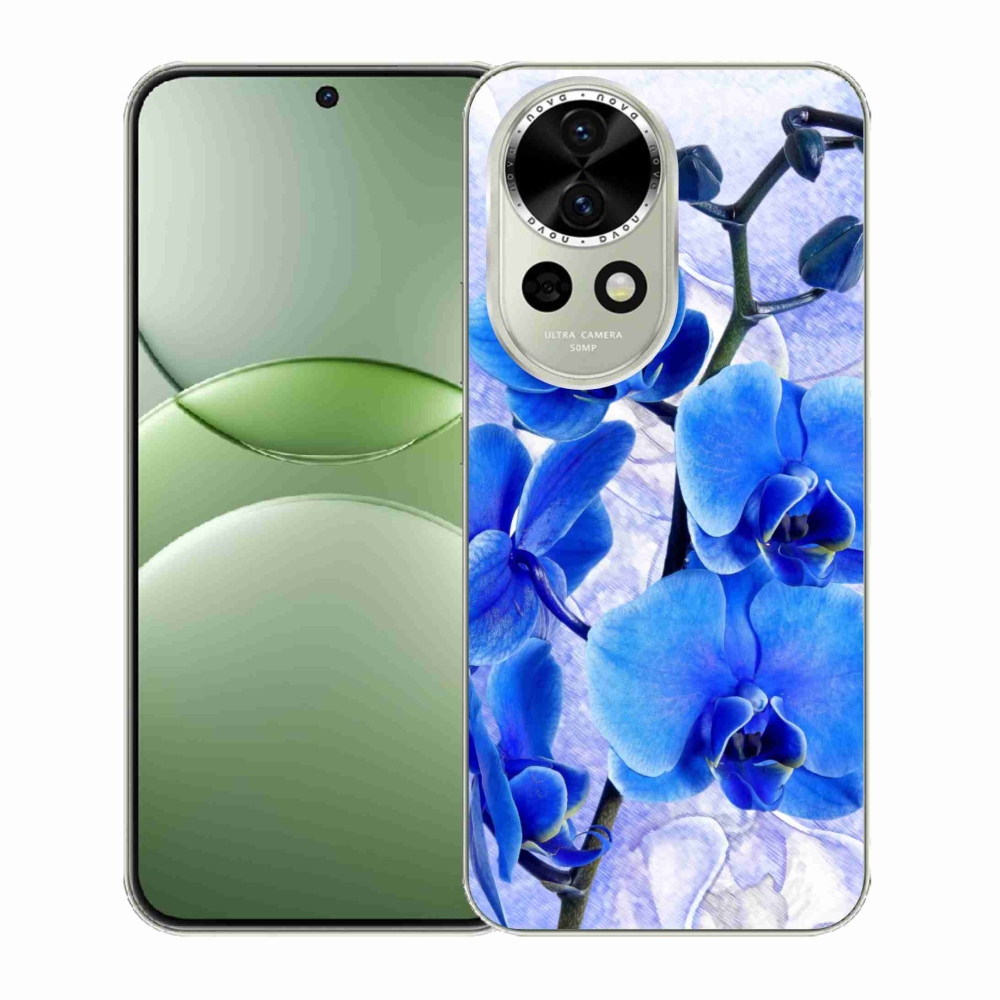 Gél borító mmCase a Huawei Nova 13 5G-re - kék virágok