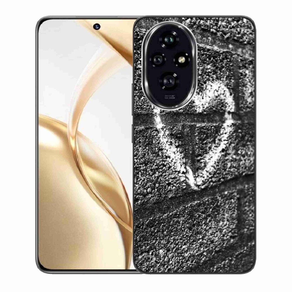 Zselés borítás mmCase a Honor 200 5G számára - szív a falon