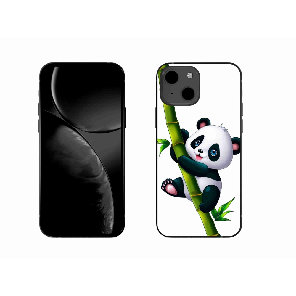Zselés borítás mmCase iPhone 13 6.1 készülékhez - panda bambuszon