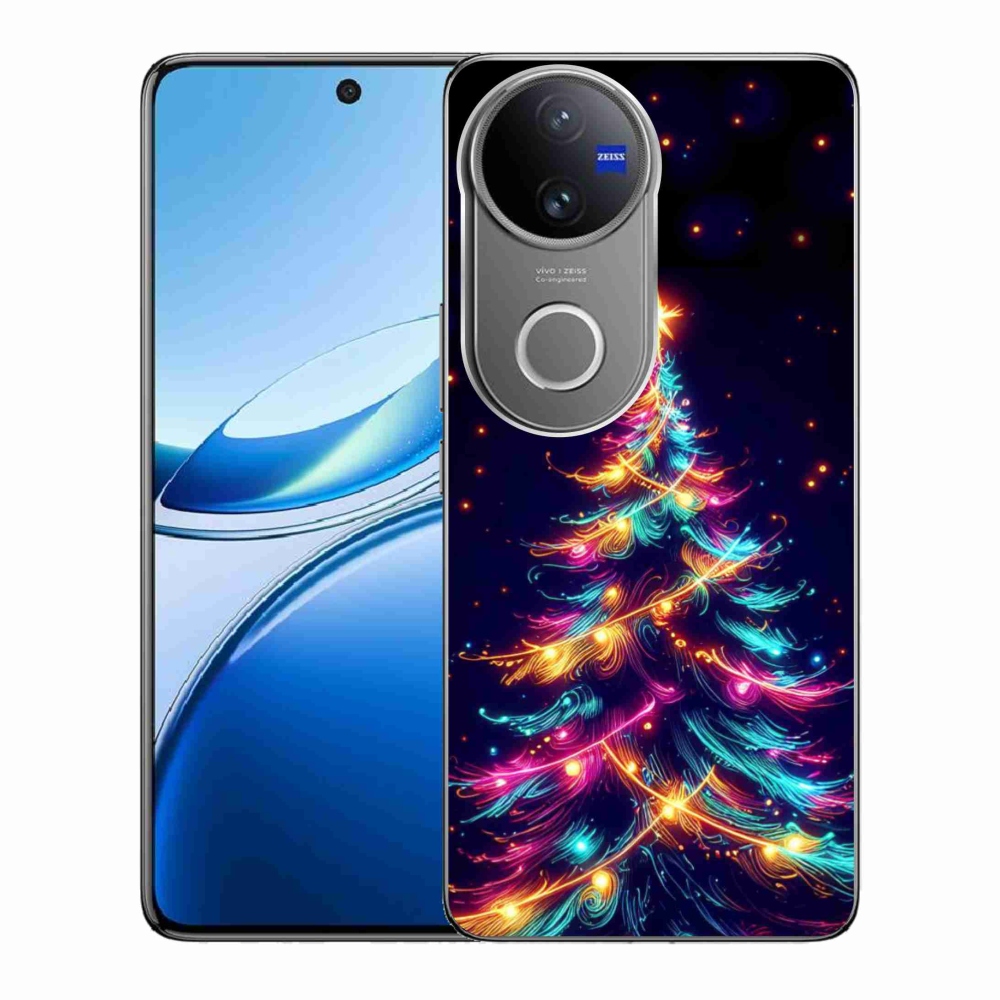 Gélburkolat mmCase a Vivo V50 5G-n - neon karácsonyfa