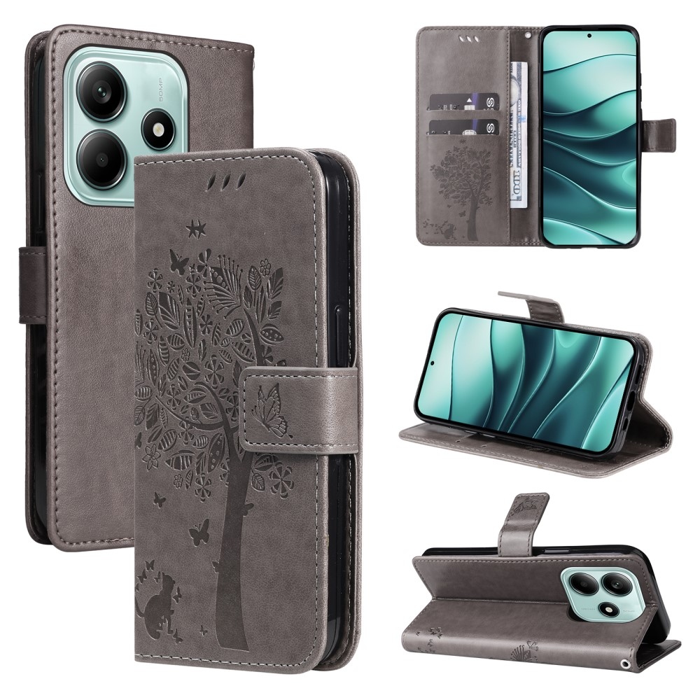 Fák könyve tok Xiaomi Redmi Note 14 5G - szürke